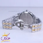 قفل ساعت سیکو فلزی نقره ای طلایی صفحه سفید مردانه OS 9/29