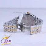 قفل ساعت سیکو مردانه فلزی نقره ای طلایی صفحه سفید OS 9/32