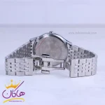 قفل ساعت مچی سیکو مردانه فلزی نقره ای صفحه مشکی OS 9/37