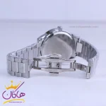 قفل ساعت مچی سیکو مردانه فلزی نقره ای صفحه سفید OS 9/42