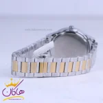 بند ساعت مردانه سیکو فلزی نقره ای طلایی صفحه مشکی OS 9/45