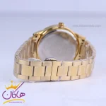 بند ساعت مچی سیکو مردانه فلزی طلایی صفحه نقره ای OS 9/48