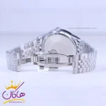 قفل ساعت مچی سیکو مردانه فلزی نقره ای صفحه سبز OS 9/55