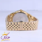 بند ساعت مچی سیکو مردانه فلزی طلایی صفحه سفید OS 9/60