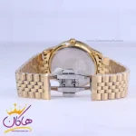 قفل ساعت مچی سیکو مردانه فلزی طلایی صفحه سفید OS 9/60