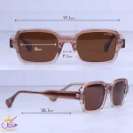 ابعاد عینک آفتابی سپوری زنانه قهوه ای استیت 58915/3