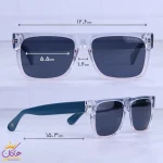 ابعاد عینک آفتابی سپوری زنانه فریم مستطیل استات 58969/4
