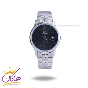 ساعت مچی سولیدا زنانه فلزی نقره ای صفحه مشکی L2134/4