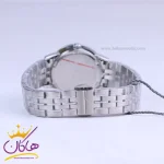بند ساعت مچی سولیدا زنانه فلزی نقره ای صفحه مشکی L2134/4