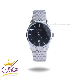 ساعت مچی سولیدا زنانه فلزی نقره ای صفحه مشکی L2135/4