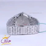 بند ساعت مچی سولیدا زنانه فلزی نقره ای صفحه مشکی L2135/4