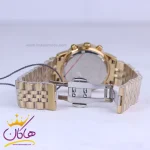قفل ساعت مچی سولیدا زنانه فلزی طلایی فول دیت L2141/3