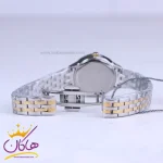 قفل ساعت عقربه ای سولیدا زنانه فلزی نقره ای طلایی 4128/6