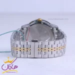 بند ساعت عقربه ای سولیدا مردانه فلزی صفحه سبز G2135/8
