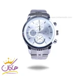 ساعت مچی سولیدا مردانه فلزی نقره ای فول دیت G2141/1