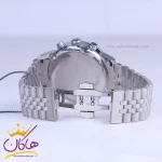 قفل ساعت مچی سولیدا مردانه فلزی نقره ای فول دیت G2141/1