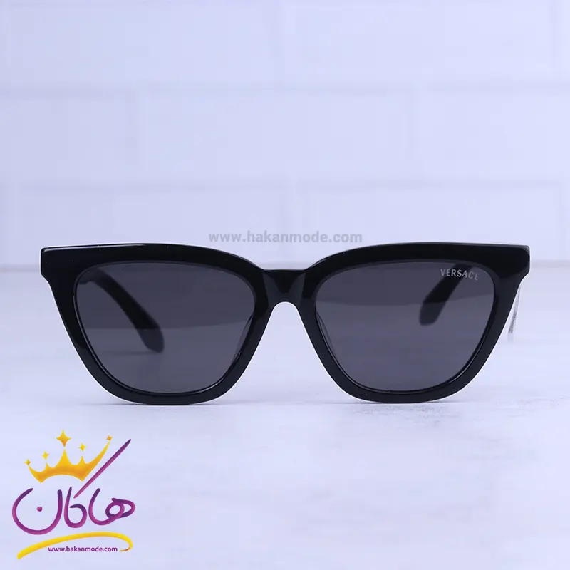 عینک آفتابی ورساچه زنانه فریم گربه ای مشکی VE3352U/1