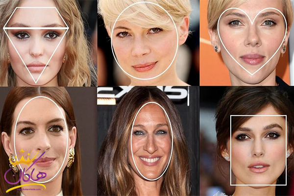 فرم صورت در انتخاب عینک