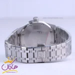 بند ساعت مچی ای پی مردانه فلزی نقره ای صفحه آبی 12578