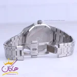 قفل ساعت مچی ای پی مردانه فلزی نقره ای صفحه آبی 12578