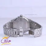 قفل ساعت مچی ای پی مردانه فلزی نقره ای صفحه مشکی FW 0058/25