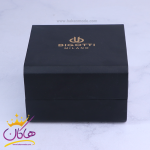 جعبه ساعت مچی بیگوتی مردانه کرنوگراف بند فلزی و چرم BG.1.10570-4E