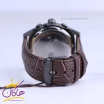قفل ساعت مچی بیگوتی مردانه چرم صفحه آبی کرنوگراف BG.1.10630-4