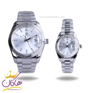 ساعت مچی ست بیگوتی استیل نقره ای صفحه سفید BG.1.10640-1