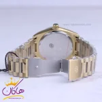 قفل ساعت مچی ست بیگوتی استیل طلایی صفحه مشکی BG.1.10640-2 مردانه
