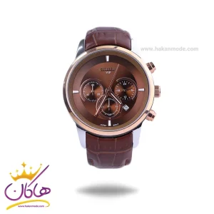 ساعت مچی سیتیزن مردانه بند چرم قاب رزگلد کرنوگراف G8111/8