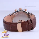 بند ساعت مچی سیتیزن مردانه بند چرم قاب رزگلد کرنوگراف G8111/8