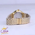 بند ساعت مچی سیتیزن زنانه فلزی طلایی صفحه سبز 3325/10