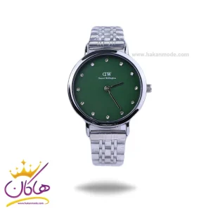 ساعت مچی دنیل ولینگتون زنانه فلزی نقره ای صفحه سبز 6020/8