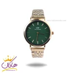 ساعت مچی دنیل ولینگتون زنانه فلزی طلایی صفحه سبز 6020/9