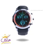 ساعت عقربه ای الگانس مردانه چرم مشکی شیشه آبی G 1211/1