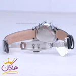 قفل ساعت مچی الگانس زنانه بند چرم مشکی شیشه آبی L 1211/2