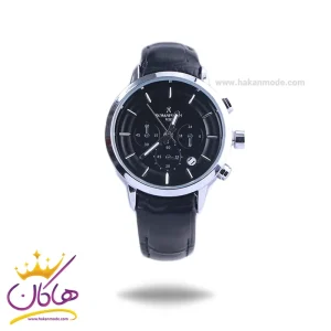 ساعت عقربه ای رومانسون زنانه بند چرم مشکی L 8063/2