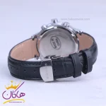 بند ساعت عقربه ای رومانسون زنانه بند چرم مشکی L 8063/2