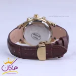 بند ساعت عقربه ای رومانسون زنانه بند چرم قهوه ای L8066/2