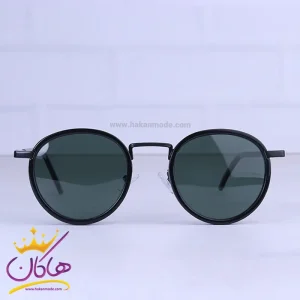 عینک آفتابی ماتریکس مردانه فریم گرد شیشه سبز P 1916/1