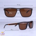 ابعاد عینک آفتابی اوگا مردانه پلاریزه قهوه ای TR 78720/2