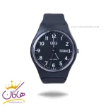 ساعت پسرانه کیو اند کیو بند رابر مشکی صفحه مشکی A212J004Y