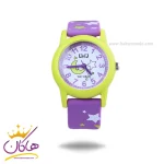 ساعت بچگانه کیو اند کیو رابر طرح ماه و ستاره V22A-007VY