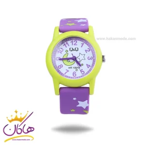 ساعت بچگانه کیو اند کیو رابر طرح ماه و ستاره V22A-007VY
