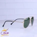 عدسی عینک آفتابی ری بن مردانه فلزی فریم خلبانی طلایی RB 1018/1