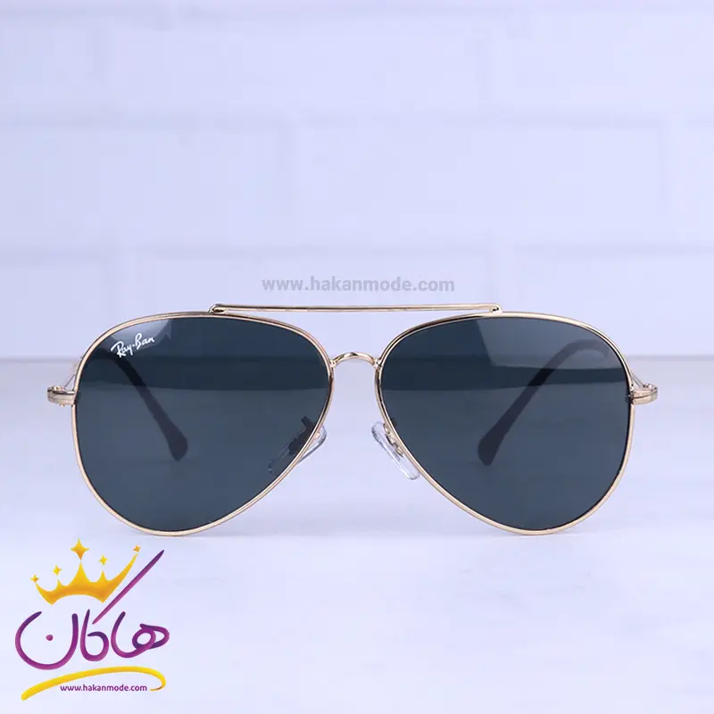 عینک آفتابی ری بن مردانه فلزی فریم طلایی خلبانی RB 1018/2 عینک آفتابی ری بن مردانه فلزی فریم طلایی خلبانی RB 1018/2