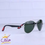 عدسی عینک آفتابی ری بن مردانه فلزی شیشه سبز خلبانی RB 2402/1