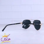 دسته عینک آفتابی ری بن مردانه فلزی طلایی شیشه مشکی RB 4854/1