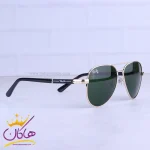 عدسی عینک آفتابی ری بن مردانه فلزی طلایی شیشه سبز RB 4854/2