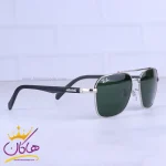 عدسی عینک آفتابی مردانه ری بن نقره ای شیشه سبز RB 5712/4